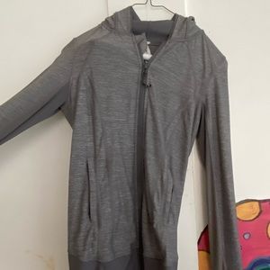 Gray Lululemon zip up hoodie